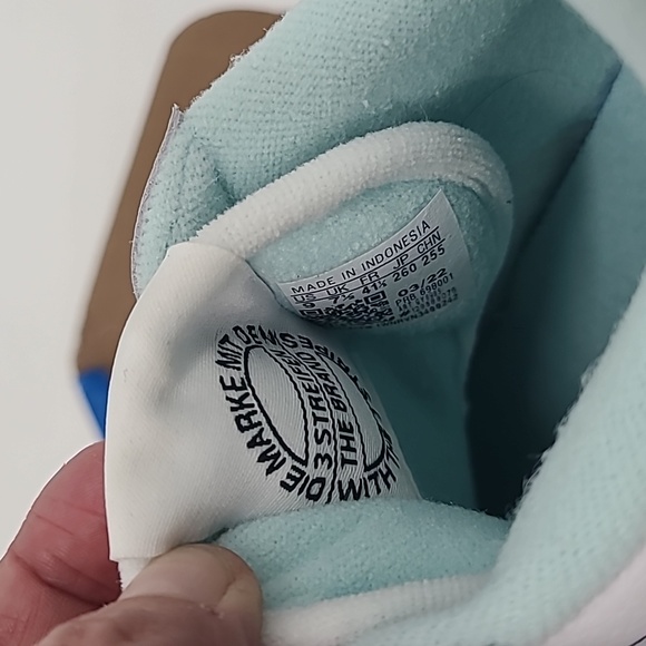 NWT Adidas forum bold womens size 9 white & light blue platform - Picture 7 of 8